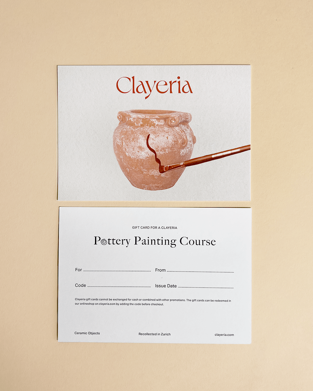 Gift Card Ceramic Painting in Zurich Clayeria