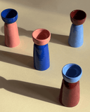 The wheel thrown and hand formed ceramic egg cups make your morning rituals a little bit more special. You can mix and match the egg cup color combinations and have a fun variety on your breakfast table. The ceramic egg cups perfectly hold a medium sized egg.